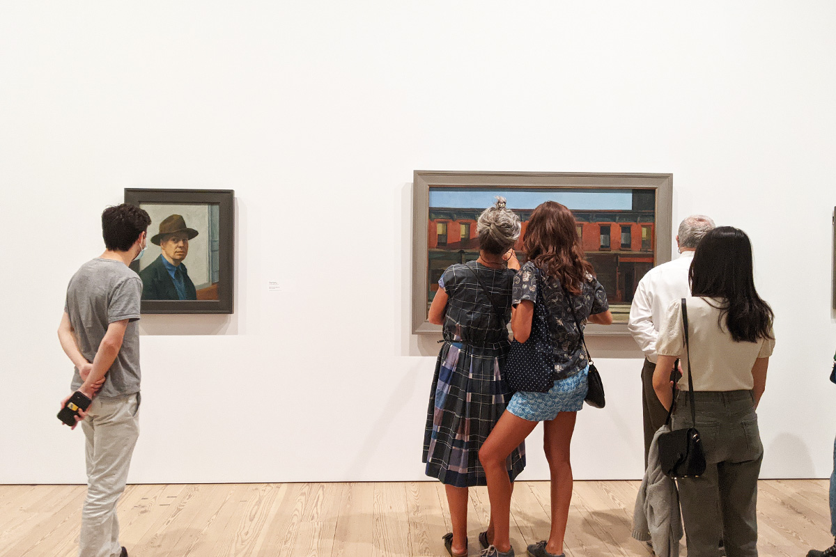 ホイットニー美術館のエドワードホッパーの展示コーナー