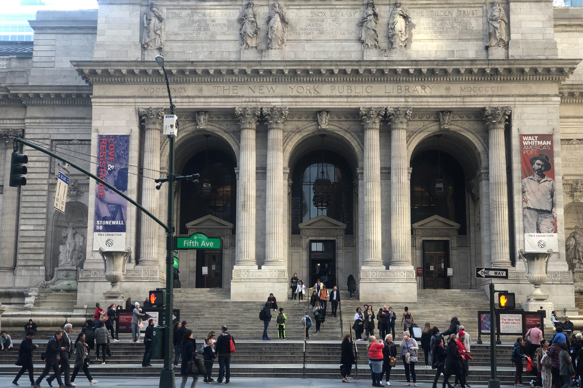 ニューヨーク公共図書館の写真