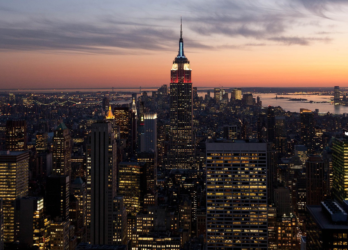 トップ・オブ・ザ・ロックからみたニューヨークの夜景